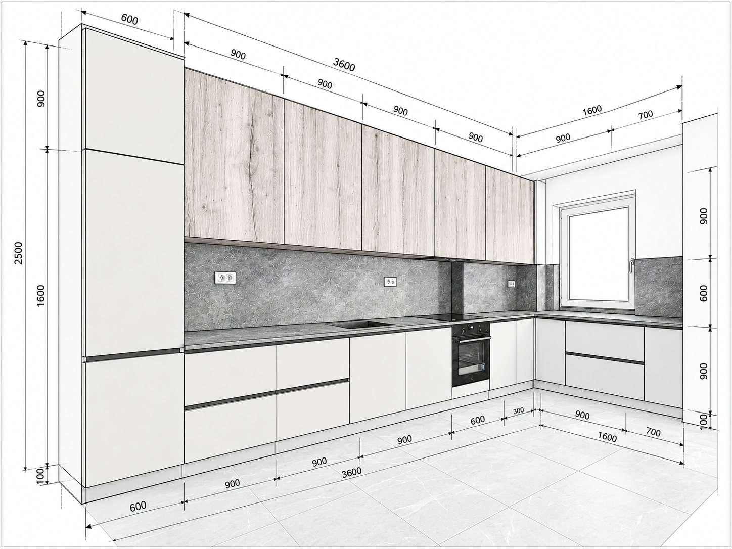Randarea inițială